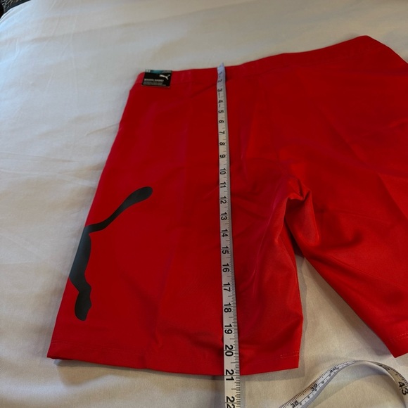 PUMA Mens Essential Core Board Short Red Size 32 - Picture 8 of 13